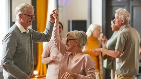 Older adults and family discussing a comfortable at-home foot care routine