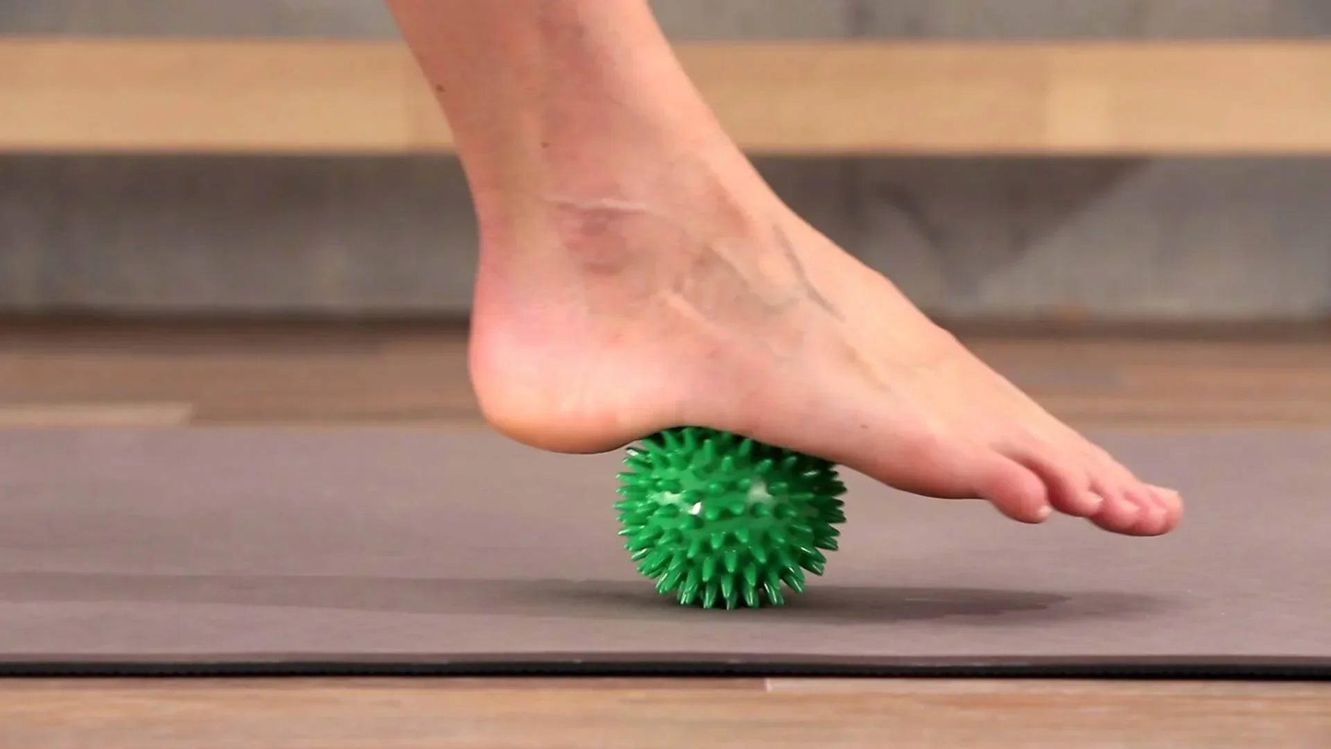 Person using a simple at-home foot care routine