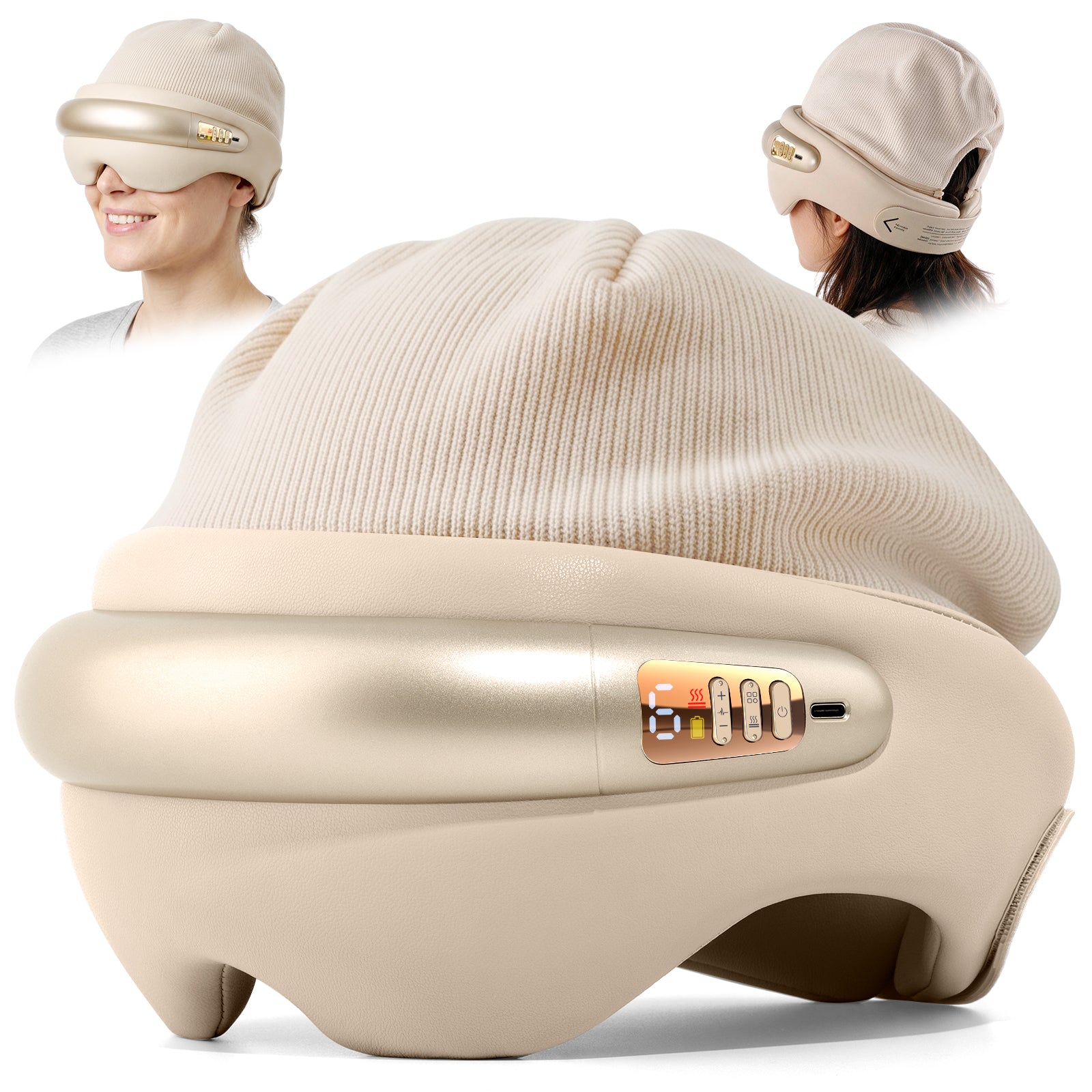 Cordless Head & Eye Massager with Heat
