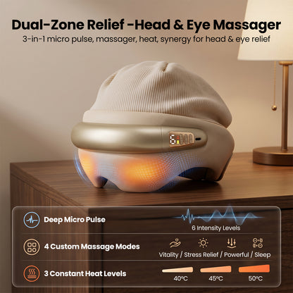 Cordless Head & Eye Massager with Heat