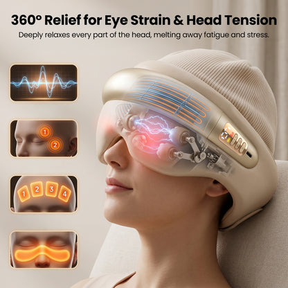 Cordless Head & Eye Massager with Heat