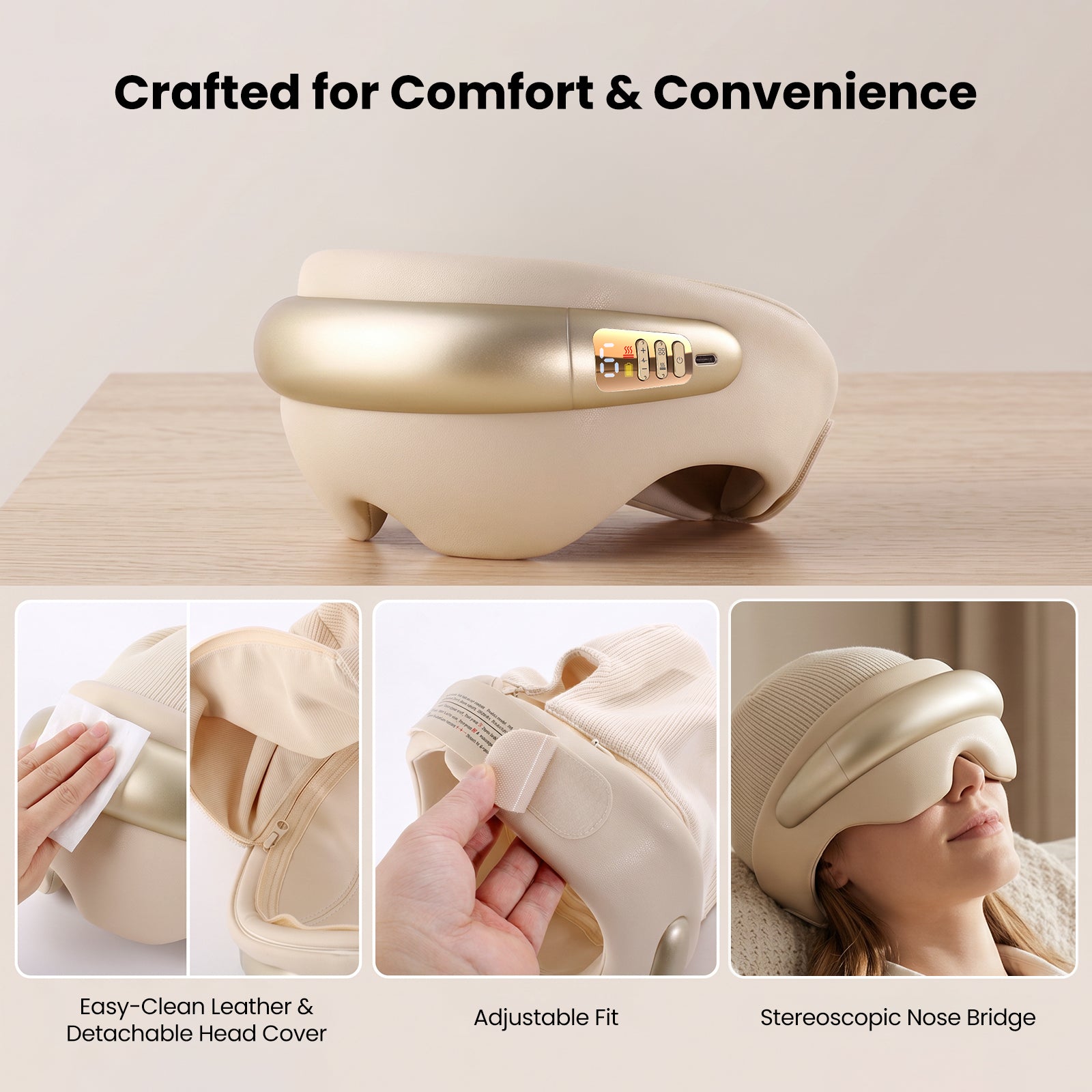Cordless Head & Eye Massager with Heat