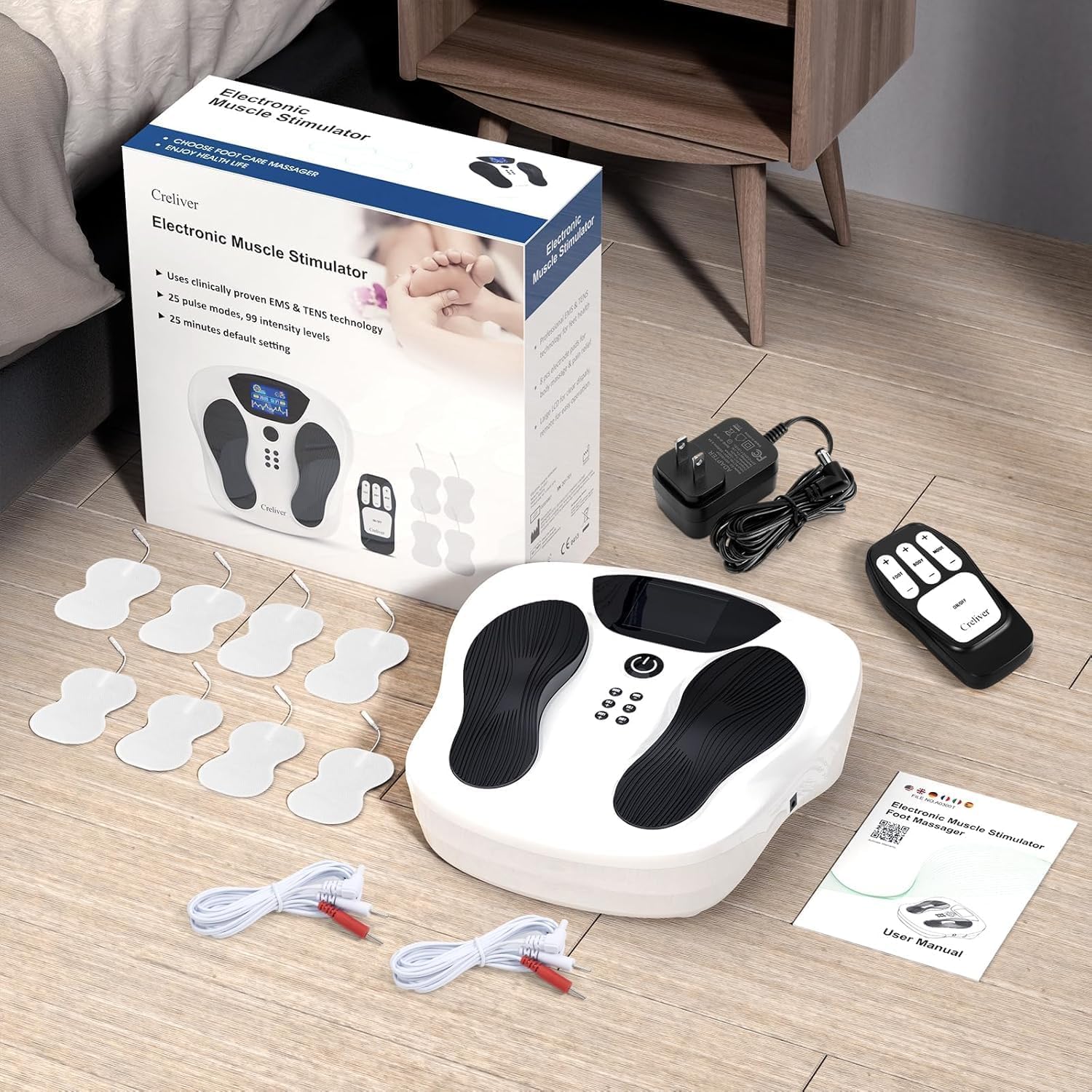 Welliawell WY-300T accessories for foot and body electrode pad support