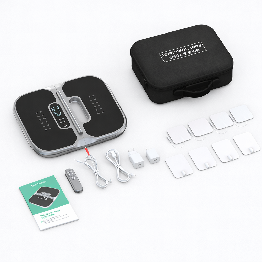 Welliawell WY-320 EMS foot stimulator gift package for everyday foot care