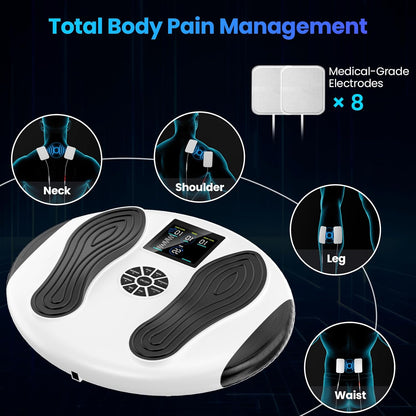 Built-in storage design of the Welliawell WY-365 EMS foot stimulator