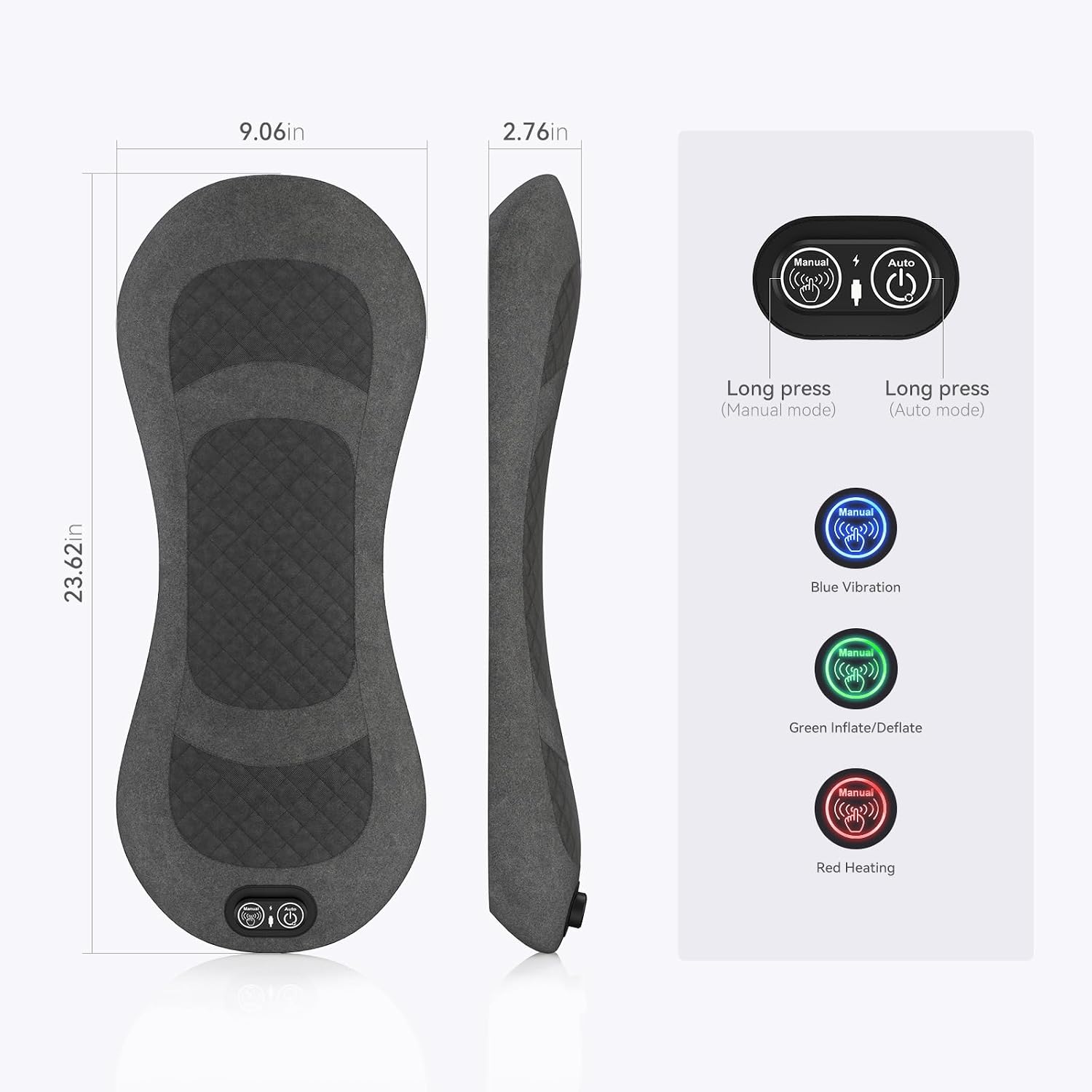 WY-L1 lumbar traction pillow with handheld remote control