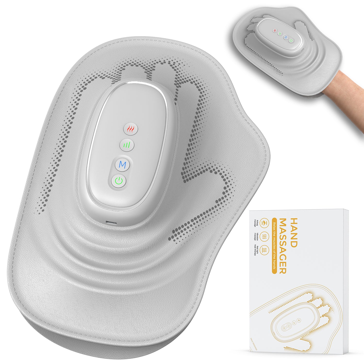 Cordless Hand Massager with Heat & Air Compression