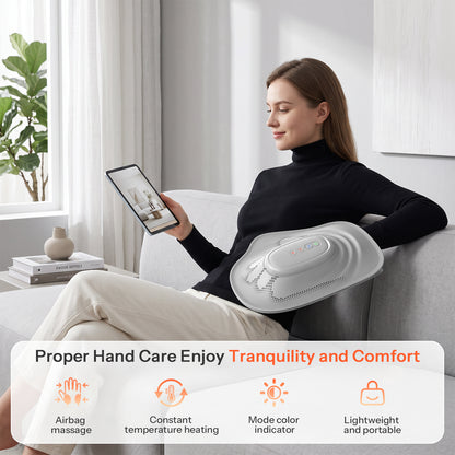 Cordless Hand Massager with Heat & Air Compression