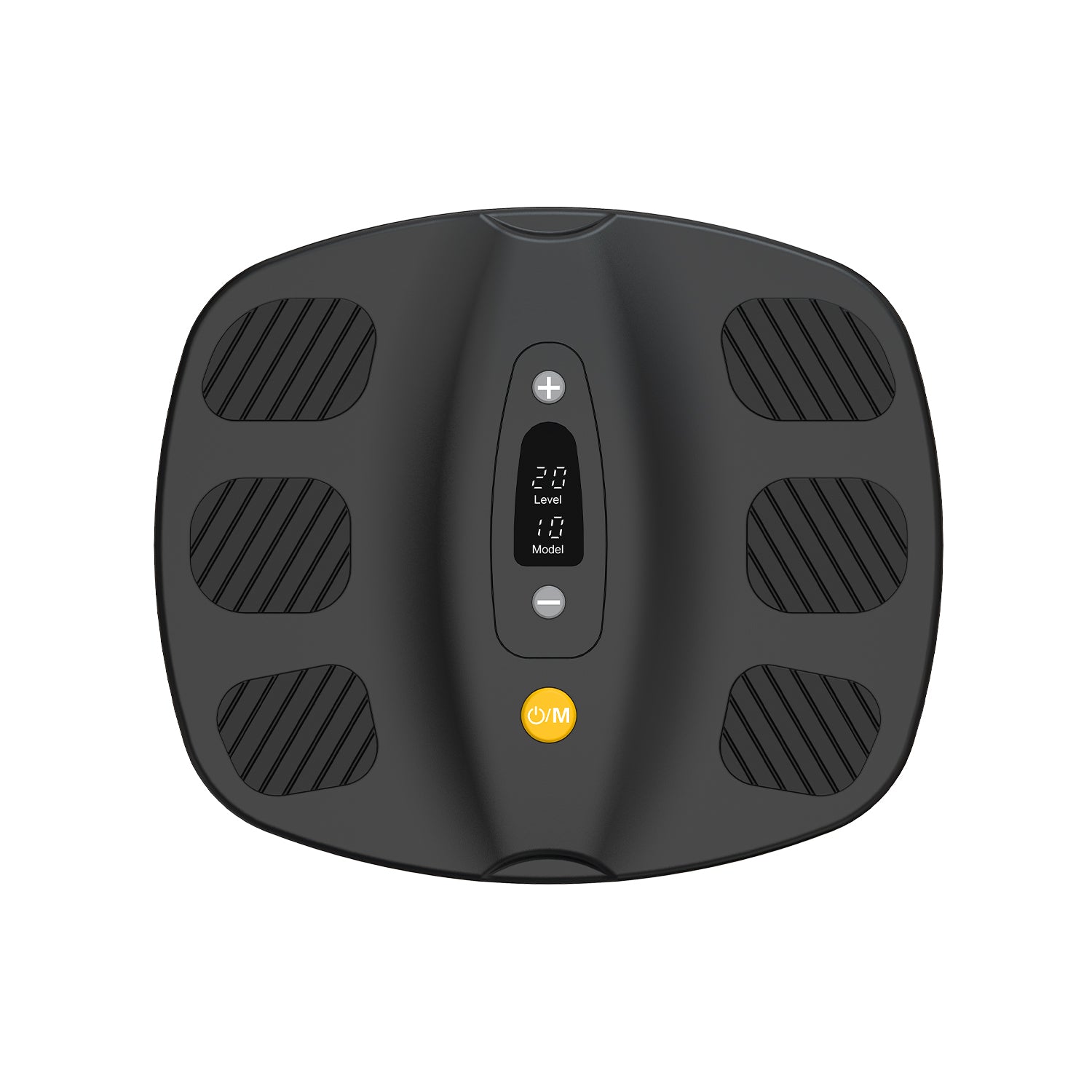 Welliawell SoleGrid black EMS & TENS foot stimulator, front view