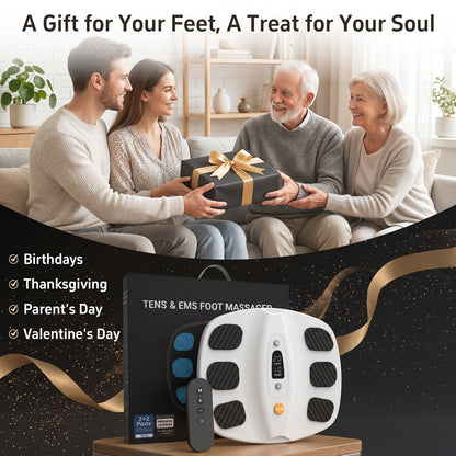 Welliawell SoleGrid white foot stimulator presented as a practical home wellness gift